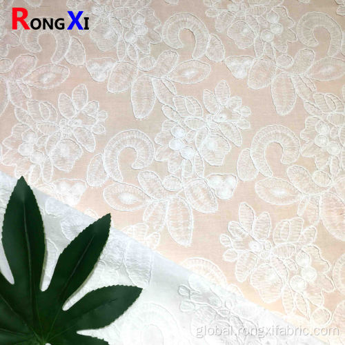 Eyelet Lace Cotton Fabric Cotton Eyelet Fabric Embroidered Fabric Clothing Fabric Factory